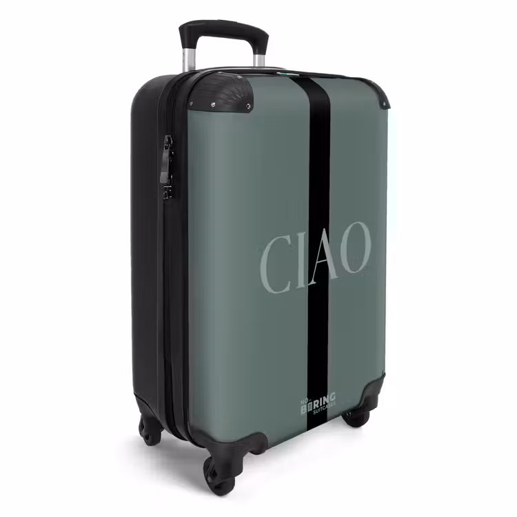 Valise - Fond vert avec texte CIAO — 2