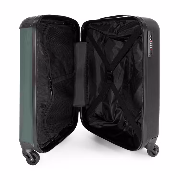Valise -  Fond vert avec texte Let's Travel — 4