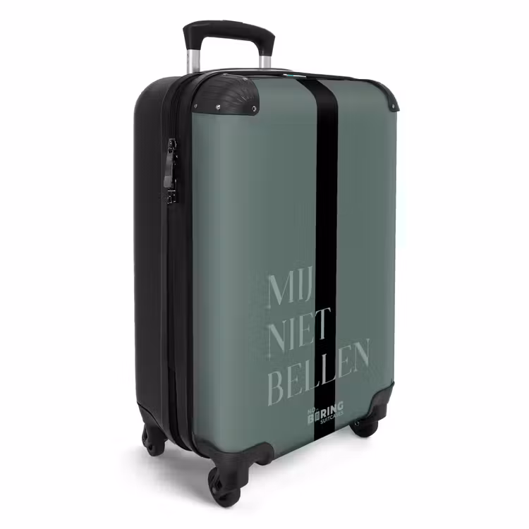 Valise - Fond vert avec texte Ne m'appelez pas — 2