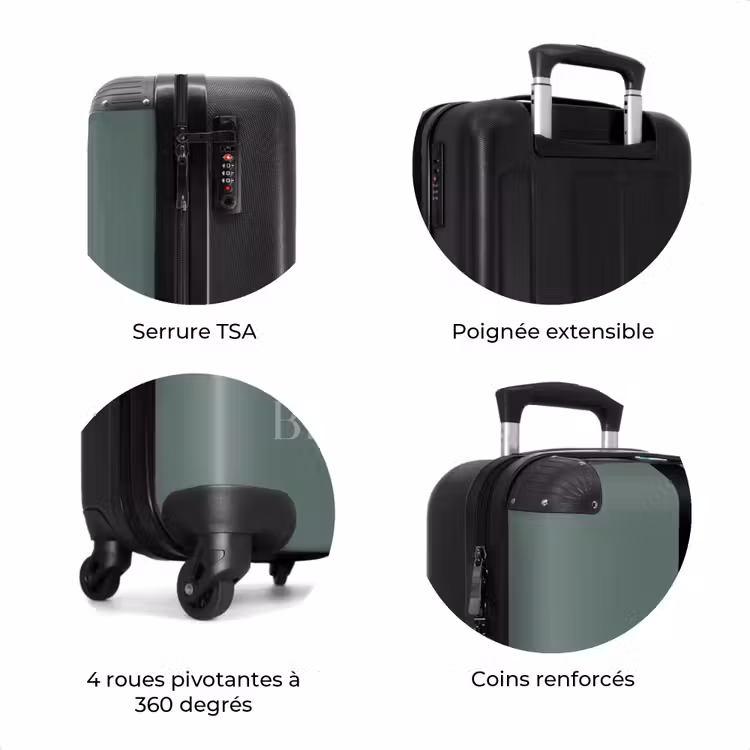 Valise - Fond vert avec texte Ne m'appelez pas — 7