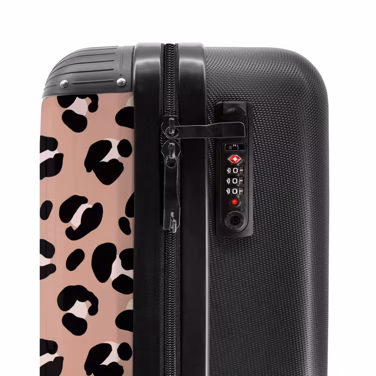 Valise - Imprimé panthère sur fond rose — 5