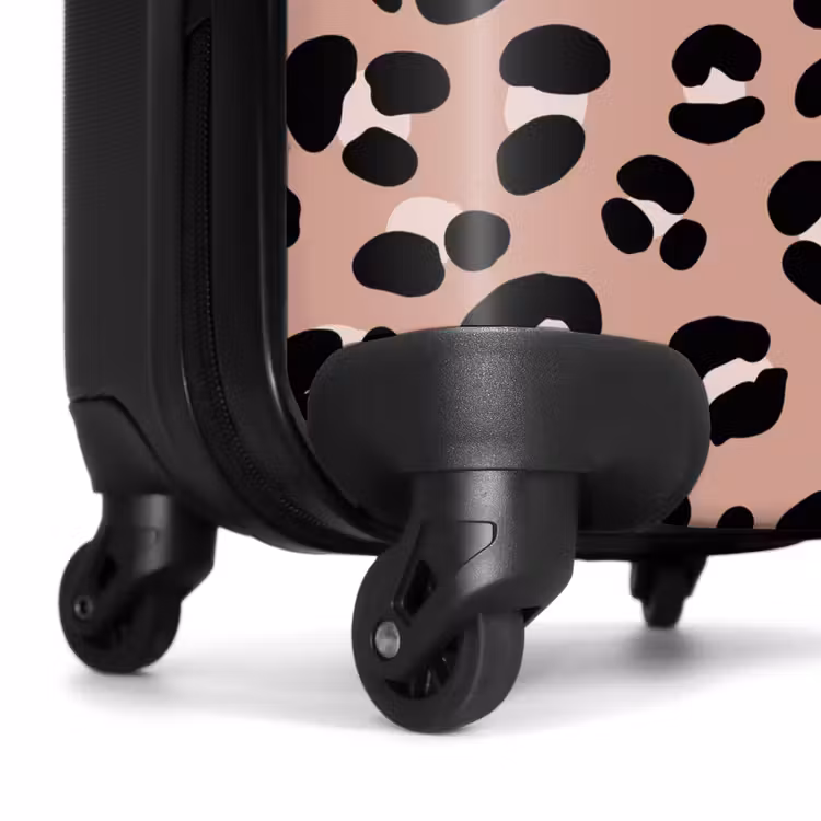 Valise - Imprimé panthère sur fond rose — 6