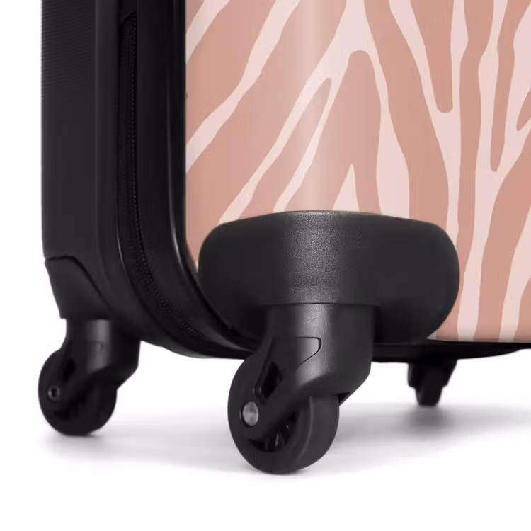 Valise - Motif à rayures tigrées rose tendre — 6