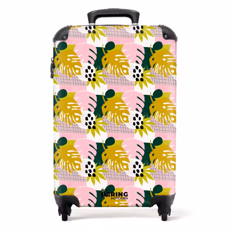 Valise - Motif de feuilles tropicales — 1