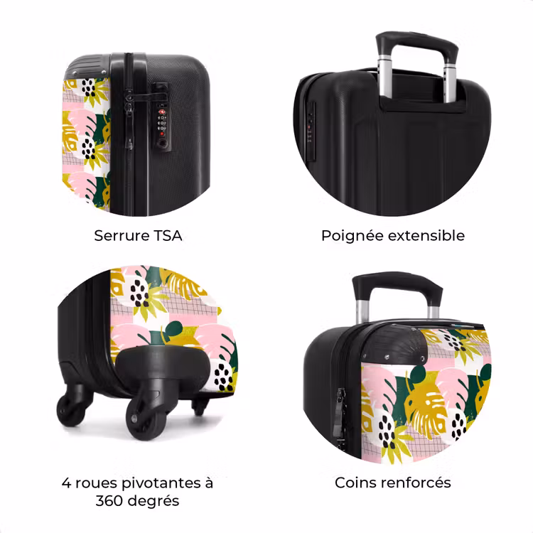 Valise - Motif de feuilles tropicales — 7