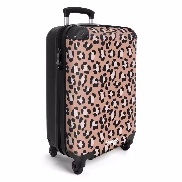 Valise - Motif léopard sur rose vif — 2