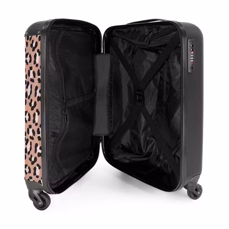 Valise - Motif léopard sur rose vif — 4