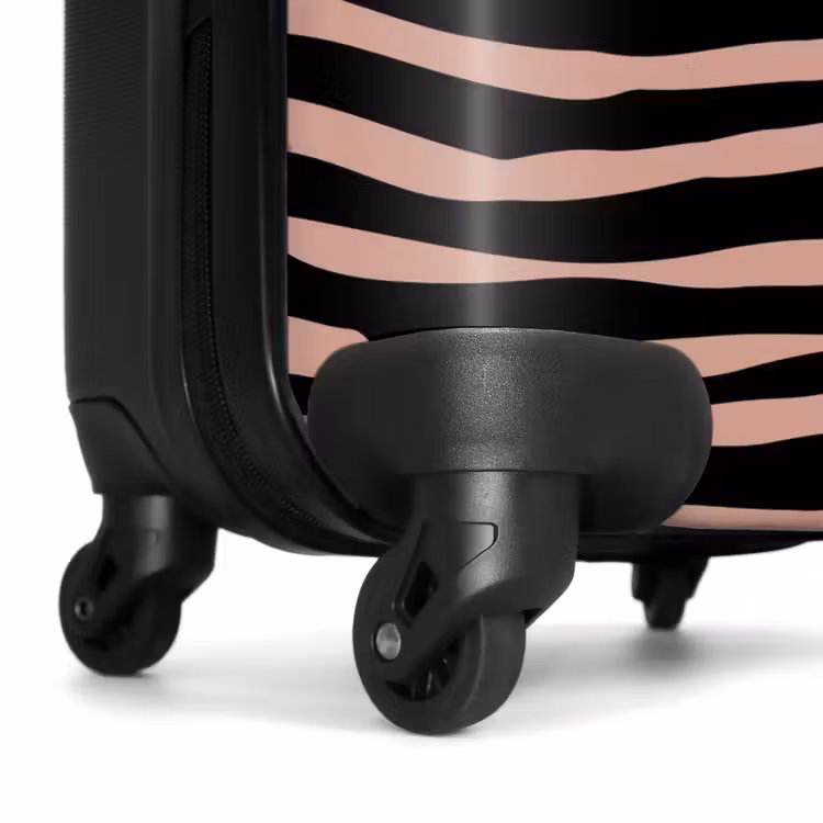 Valise - Rayures zébrées sur rose — 6