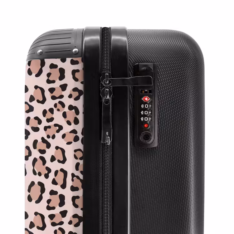 Valise - Taches animales sur rose clair — 5