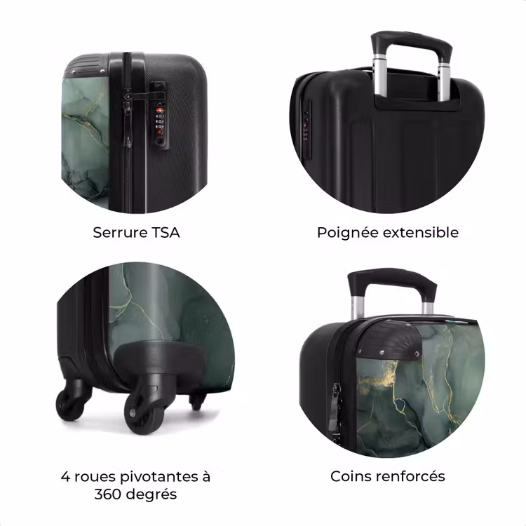 Valise - Texture de marbre vert — 7