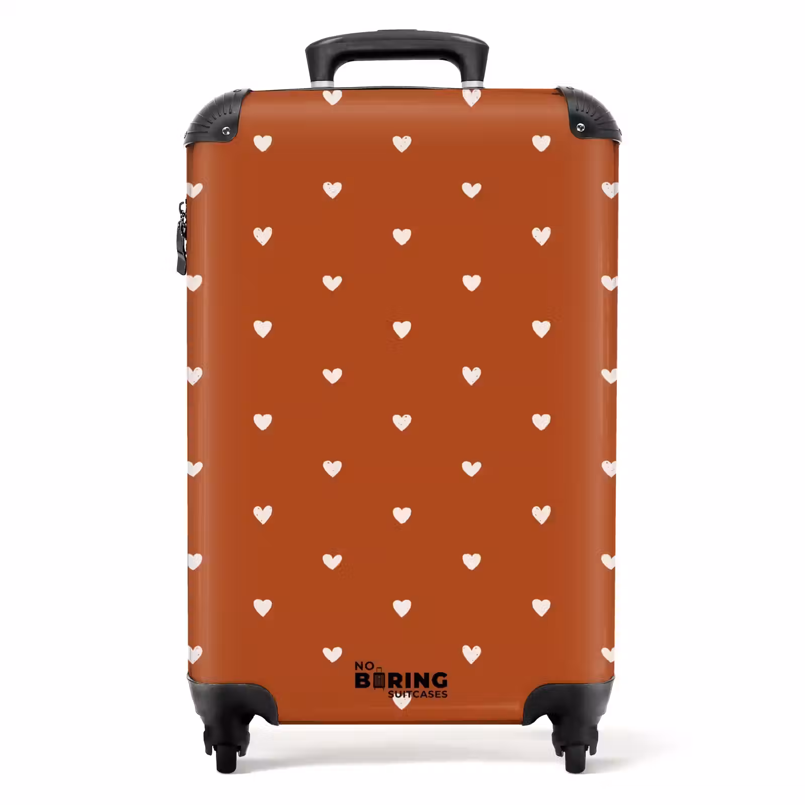 Valise - Coeurs blancs sur terre cuite — 1