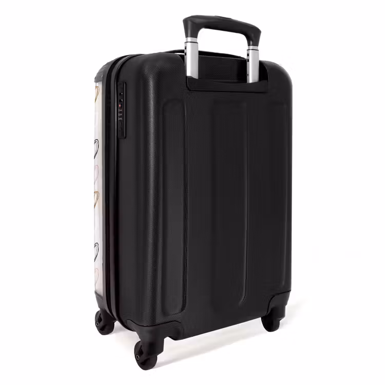 Valise - Motif de cœur en différentes couleurs sur beige — 3