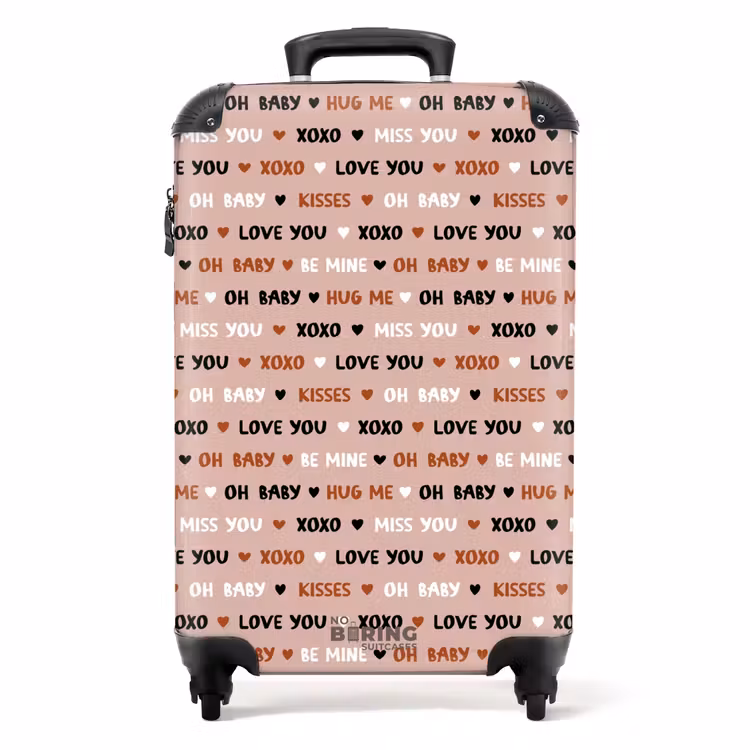 Valise - Mots d'amour sur rose clair — 1