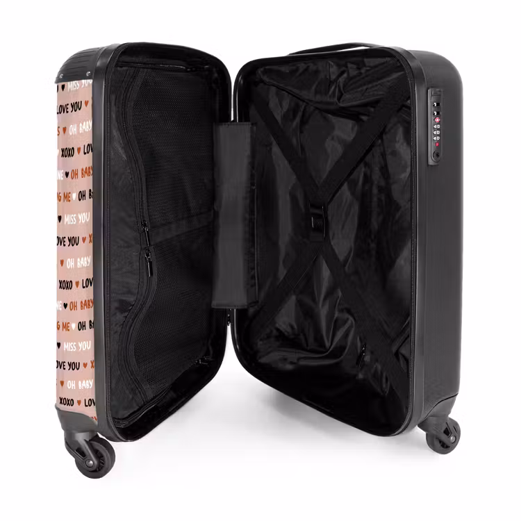 Valise - Mots d'amour sur rose clair — 4