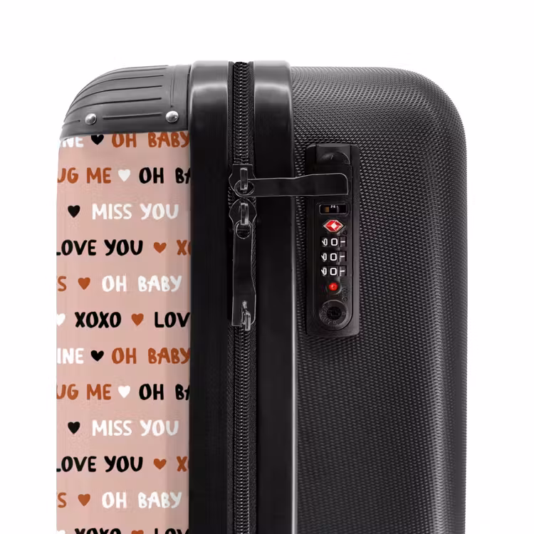 Valise - Mots d'amour sur rose clair — 5