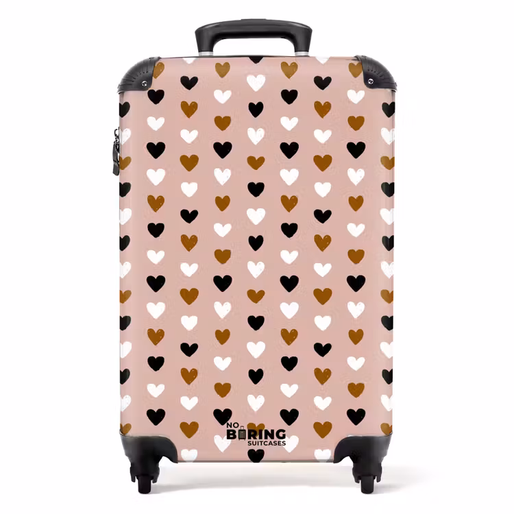Valise - Rangées de cœurs tricolores — 1
