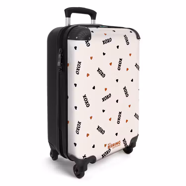 Valise - XOXO sur beige — 2