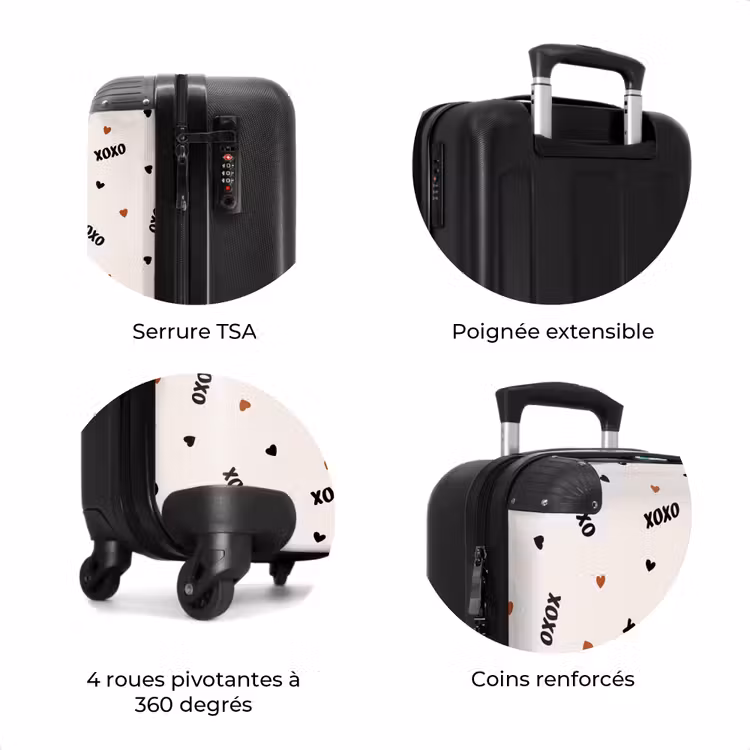 Valise - XOXO sur beige — 7