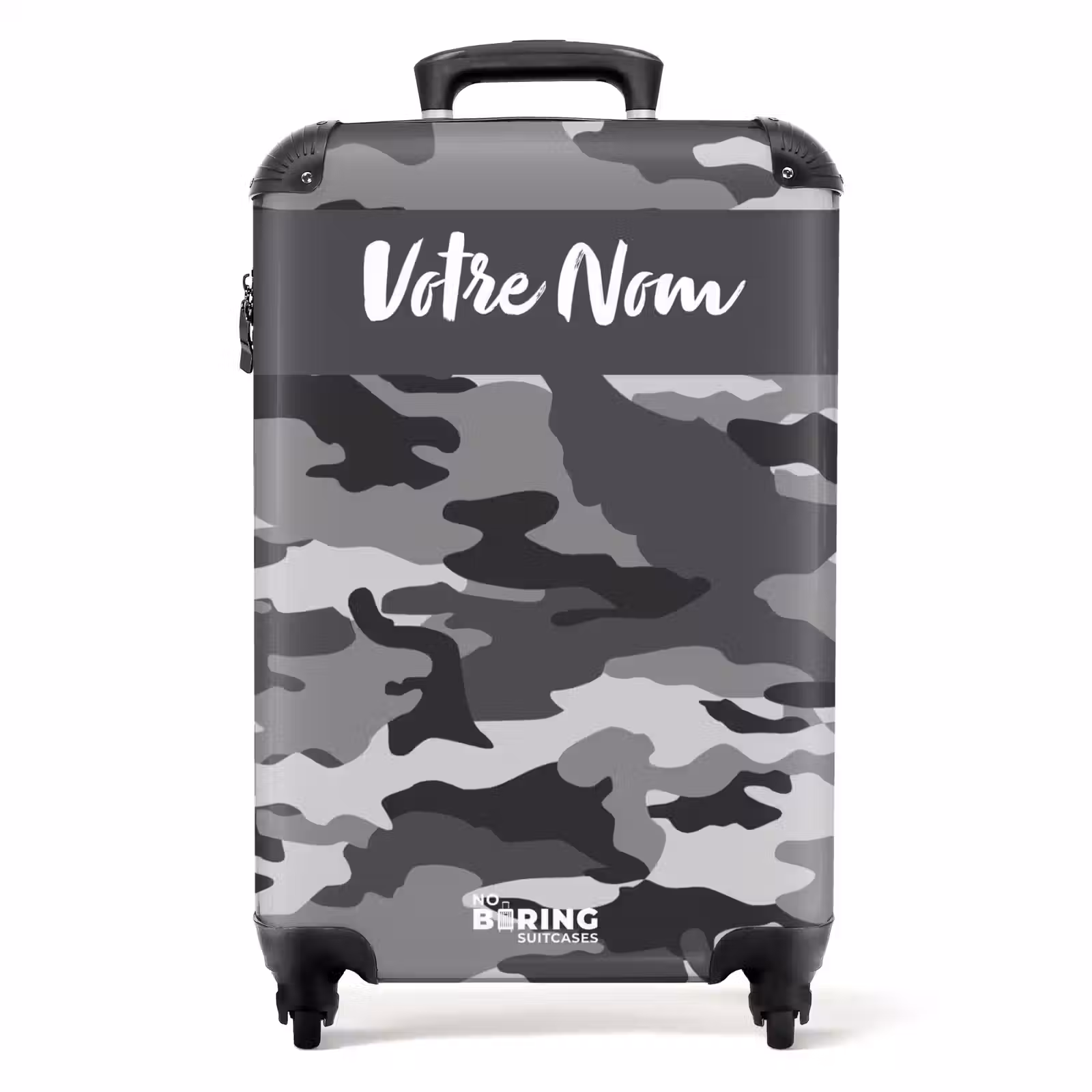 Valise avec nom - Camo gris — 1