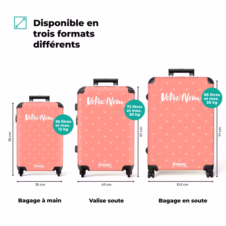 Valise avec nom - Coup de cœur — 3