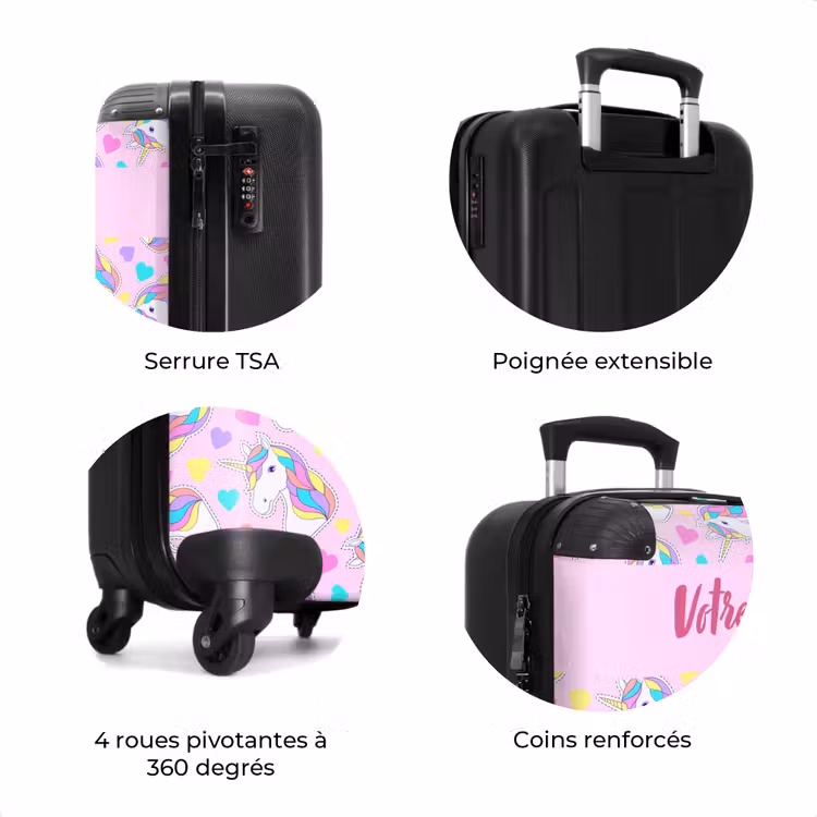 Valise avec nom - Euphorie de la licorne — 8