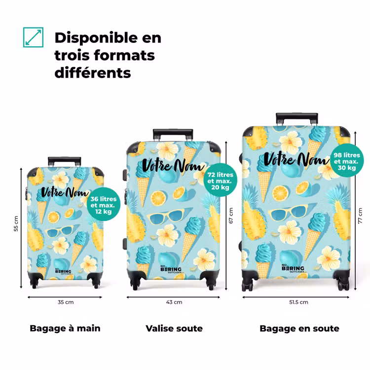 Valise avec nom - Glaces d'Ibiza — 3