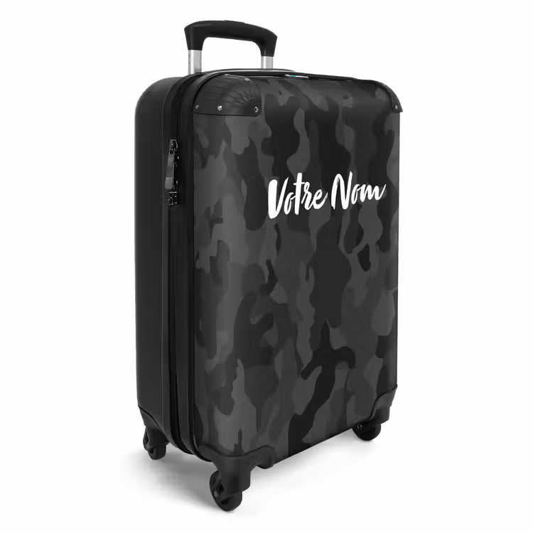 Valise avec nom - Imprimé camouflage vert — 2