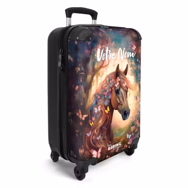 Valise avec nom - Jument papillon — 2