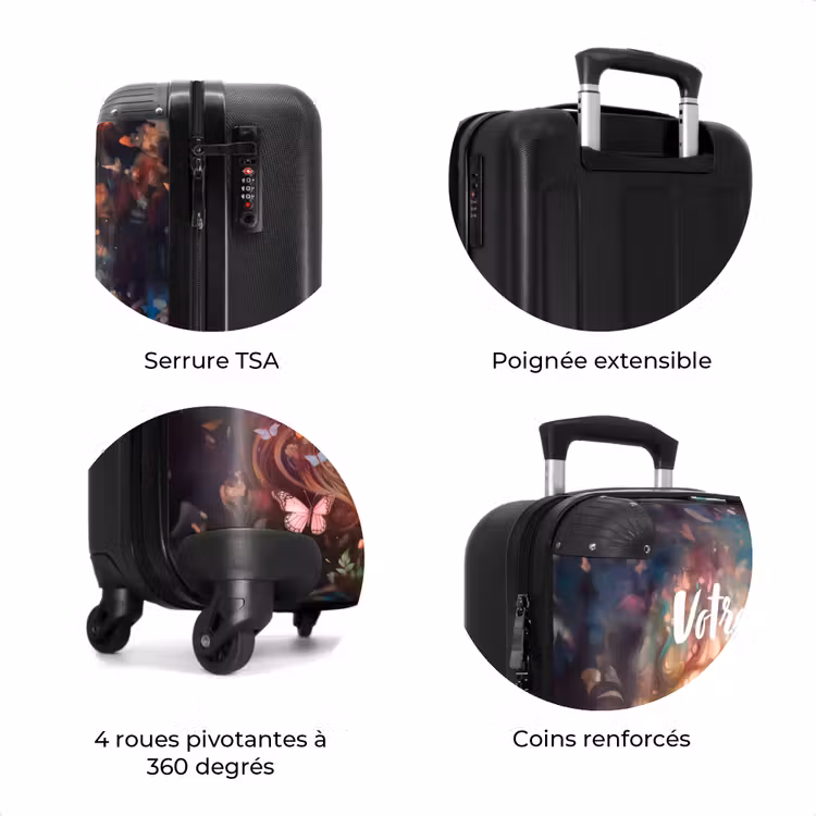 Valise avec nom - Jument papillon — 8