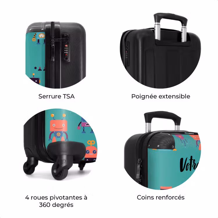 Valise avec nom - La rave des robots — 8