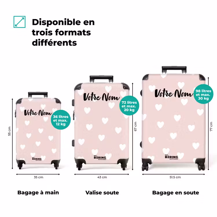 Valise avec nom - Les amoureux — 3