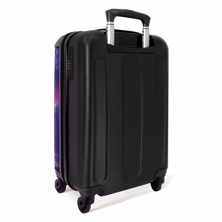 Valise avec nom - Licorne violette dans un environnement magique — 4
