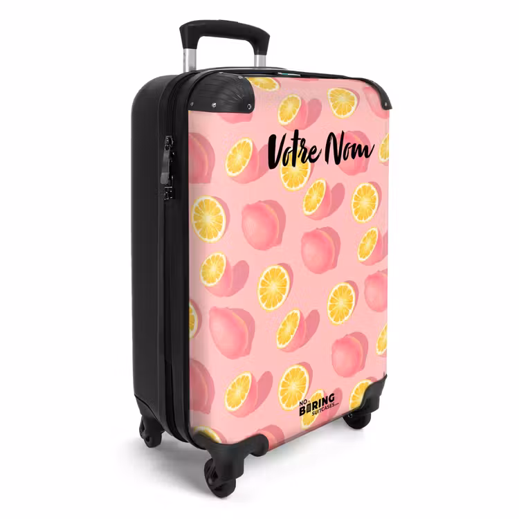 Valise avec nom - Limoncello rose — 2