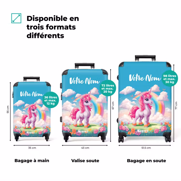 Valise avec nom - Rosie Rainbow — 3