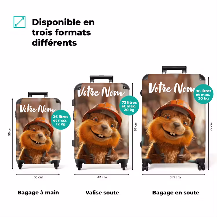 Valise avec nom - Bertus Bouwbever — 3