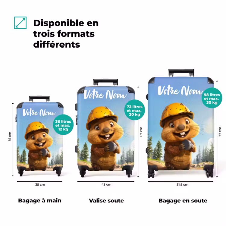 Valise avec nom - Casque de chantier Billy — 3