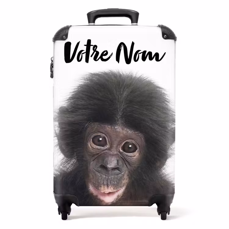 Valise avec nom - Charlie Chimp — 1