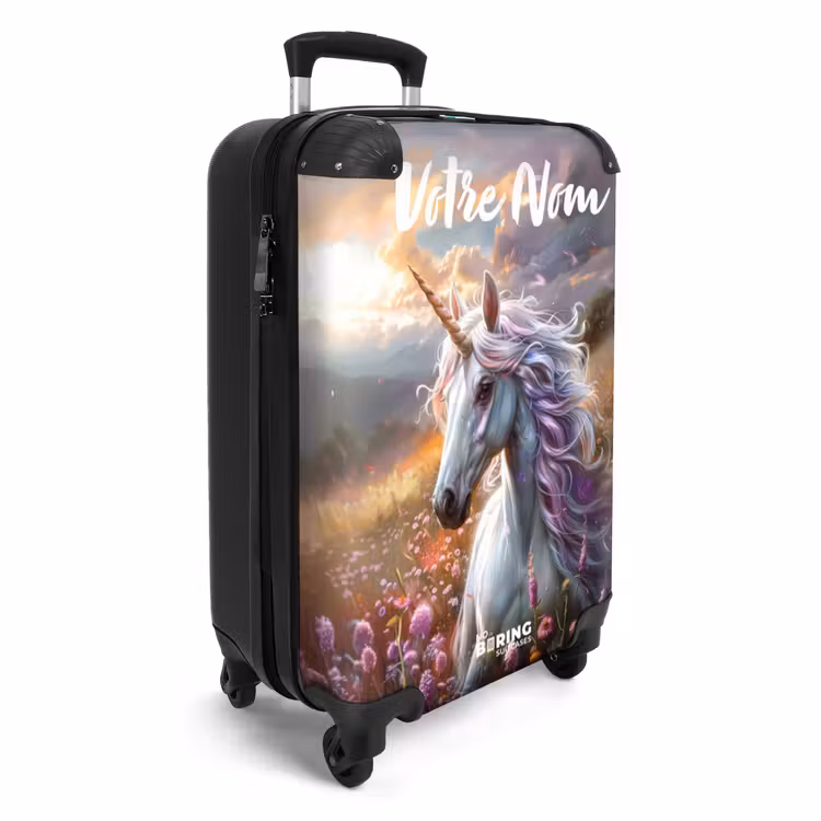 Valise avec nom - Corne perlée pastel — 2