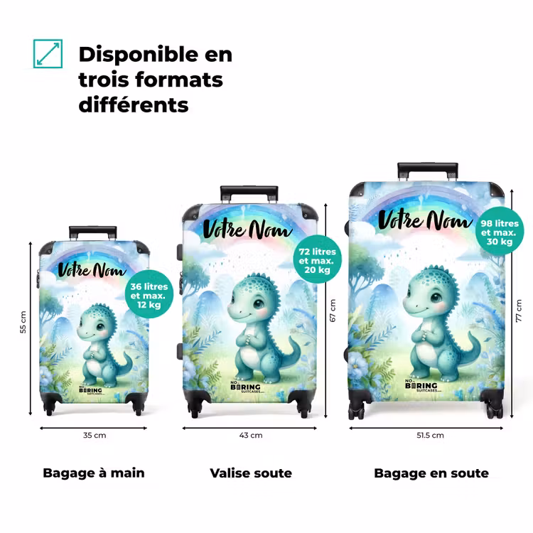 Valise avec nom - Daantje Dino — 3