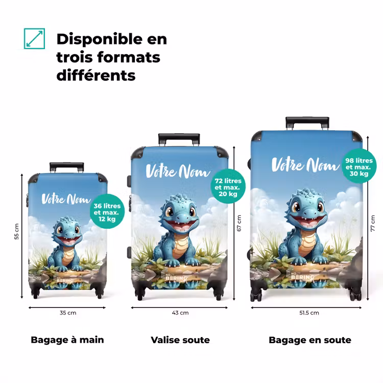 Valise avec nom - Darius Dino — 3