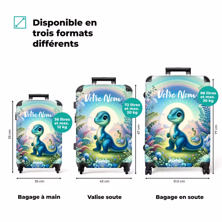Valise avec nom - Django Dino — 3