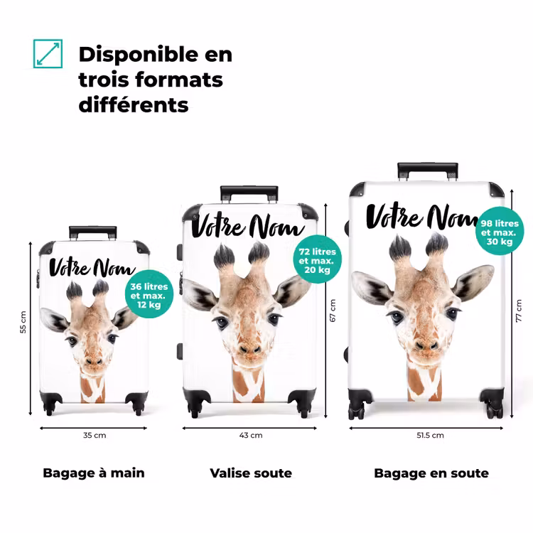 Valise avec nom - Gerrie Girafe — 3