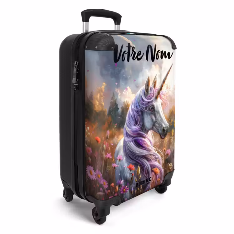 Valise avec nom - Lavande corne de printemps — 2