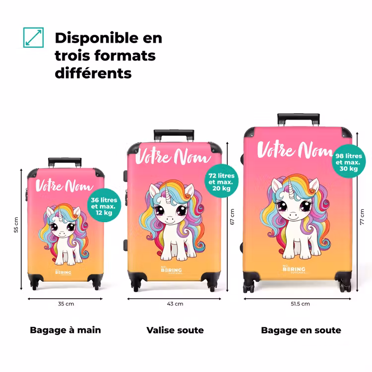 Valise avec nom - Rainbowrakkertje — 3