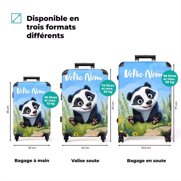 Valise avec nom - William raton laveur — 3