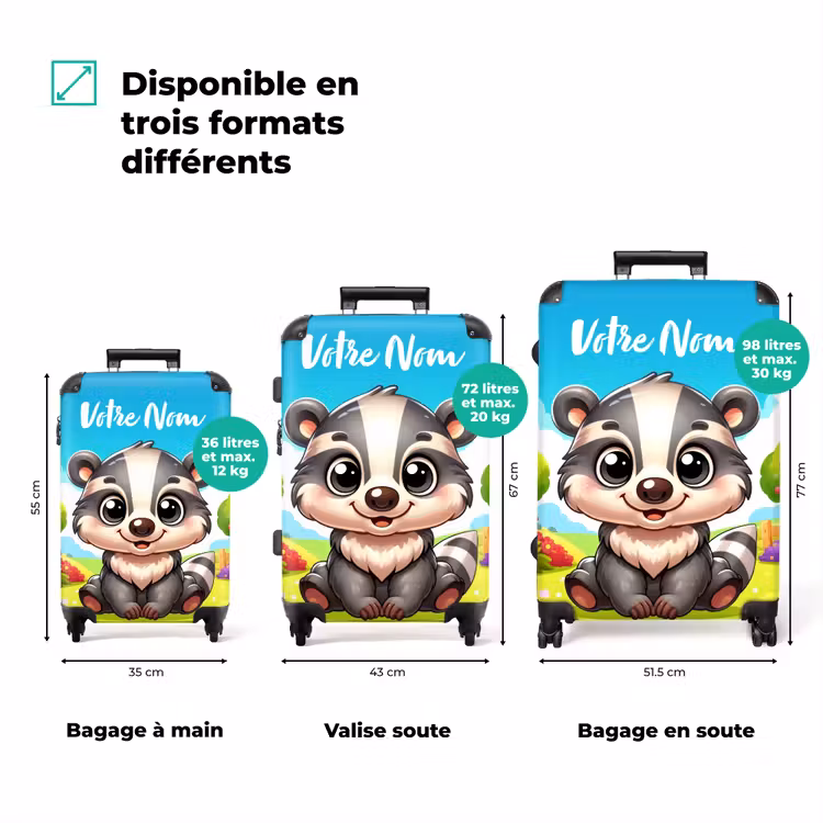 Valise avec nom - Willy Rocker — 3