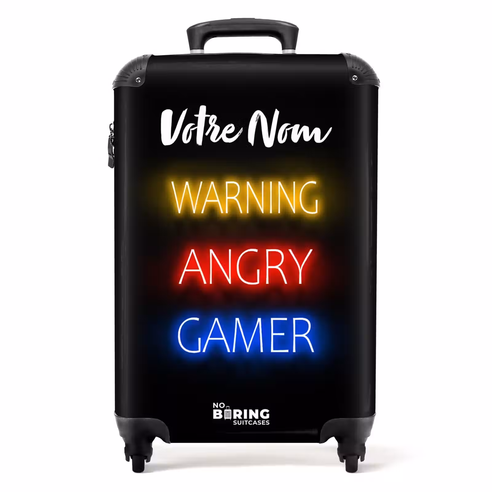 Valise avec nom - Avertissement Angry Gamer — 1