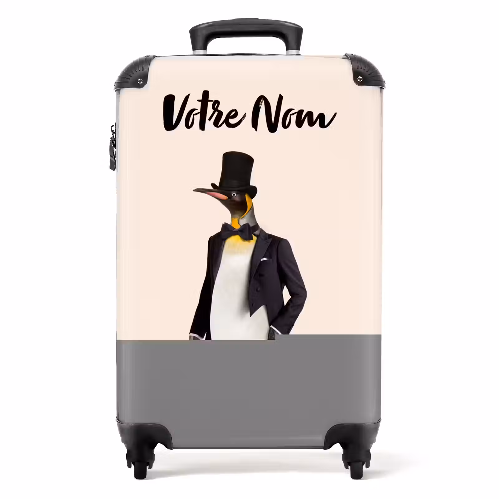 Valise avec nom - Pingouin en costume — 1