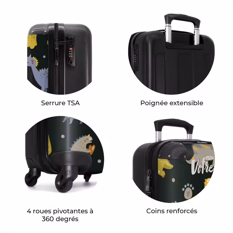 Valise avec nom - Aimer les dinosaures — 8
