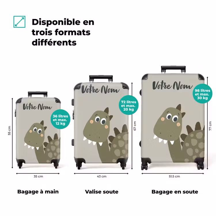 Valise avec nom - Danny dino — 3